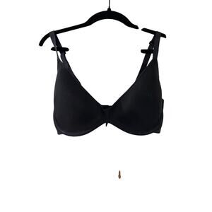 NEW Skims weightless scoop bra in onyx Black 36D